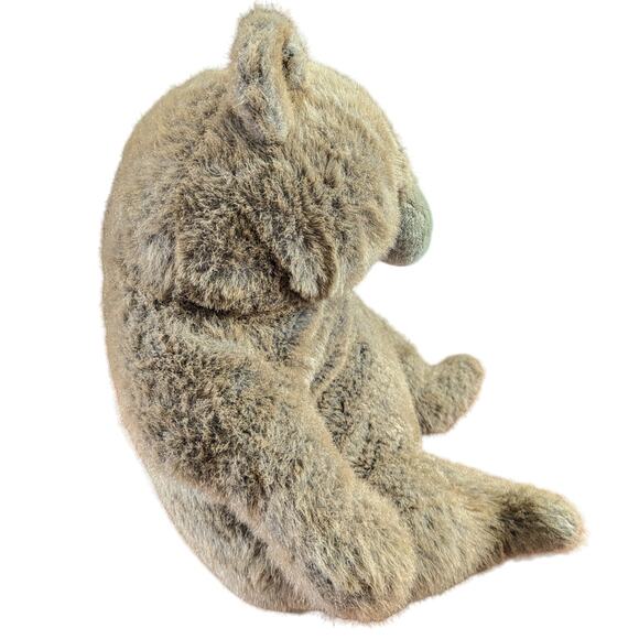 Vintage Dan-Dee Jumbo Brown Teddy Bear Plush 26" Huge Leather Nose Lovey VTG - Picture 4 of 10